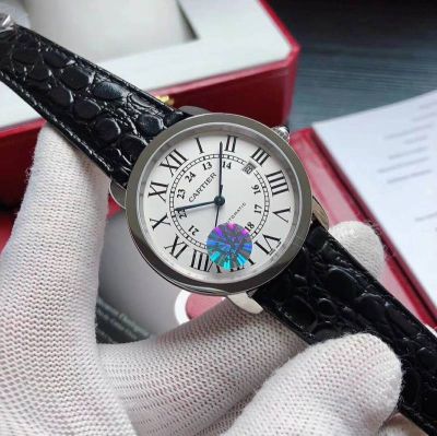 TW Factory Cartier 42*8.36MM Imported 9015 Movement Silver/Gold/Rose gold Bezel Men Watch